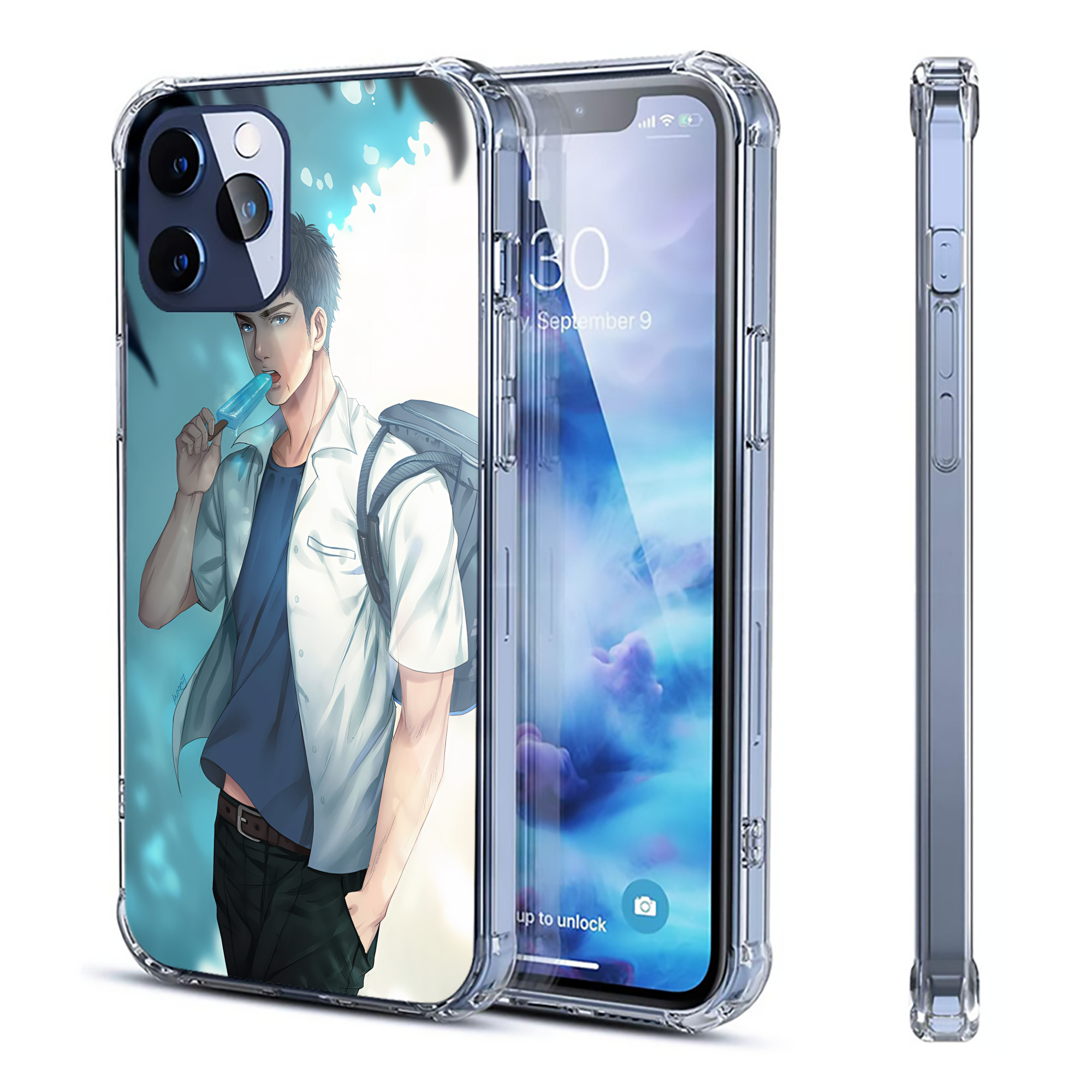 （画像用） SLAM DUNK／スラムダンク 【iPhone 12シリーズ対応】透明スマホケース（クリアソフトケース）
